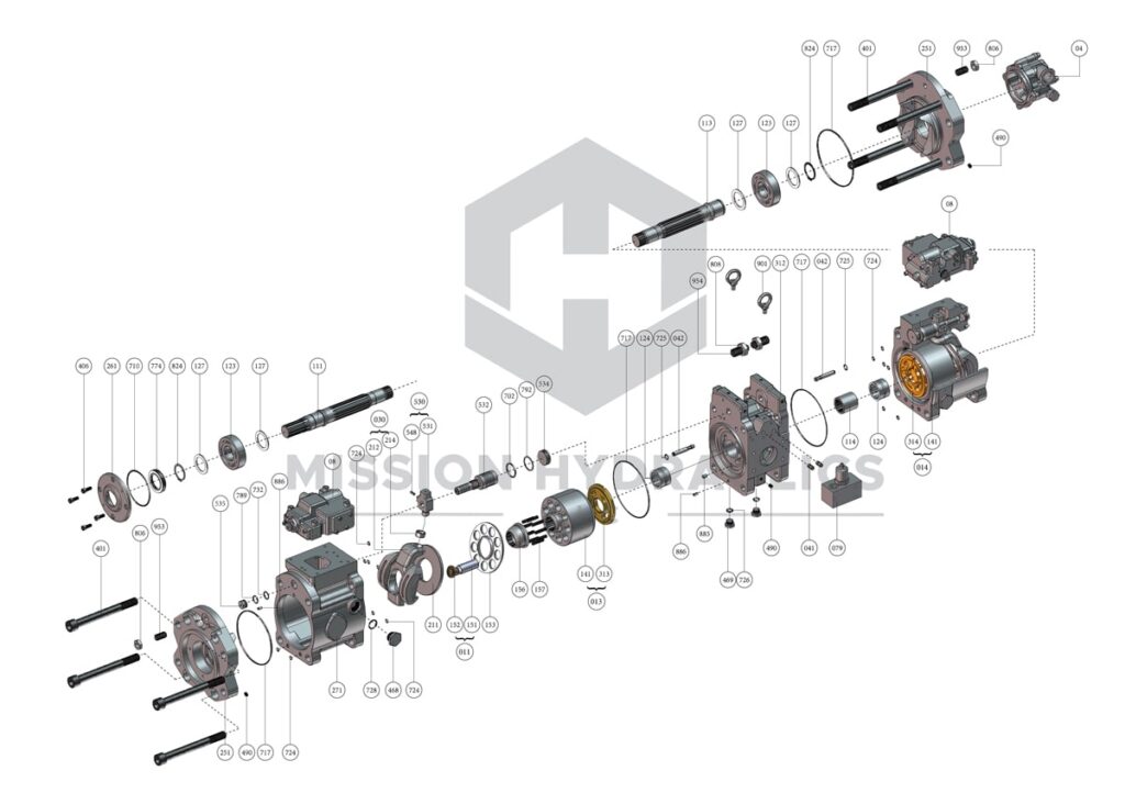 Kawasaki Pump K3V112 Series - Mission Hydraulics